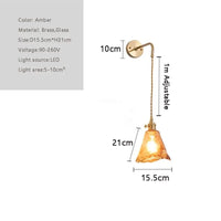 Applique murale rétro en laiton et verre - Collection Vintage Glam | Marco Lucetti PL04877B2 / Blanc froid