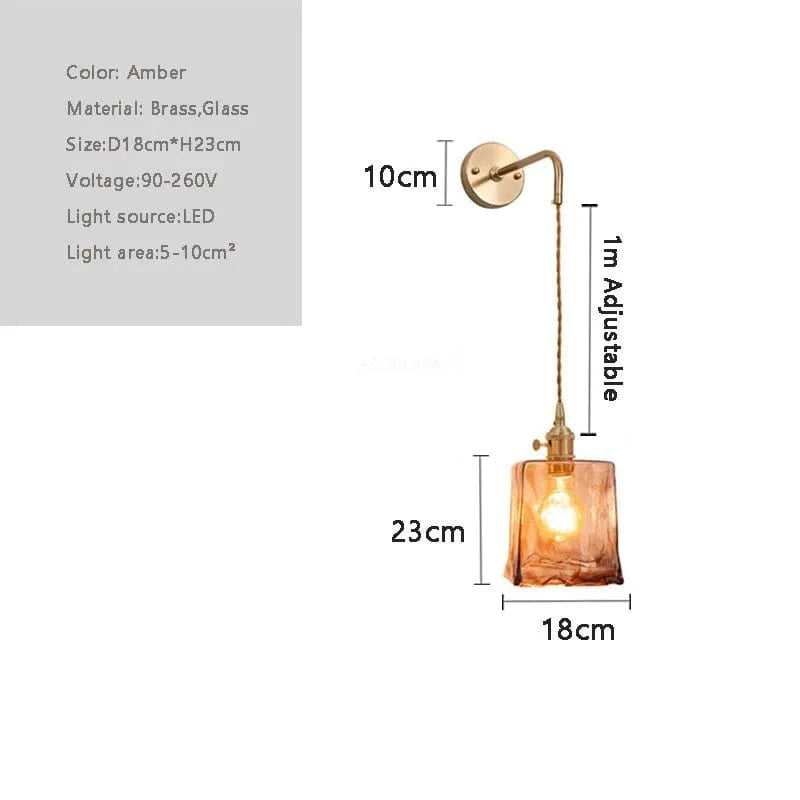 Applique murale rétro en laiton et verre - Collection Vintage Glam | Marco Lucetti PL04877C2 / Blanc froid