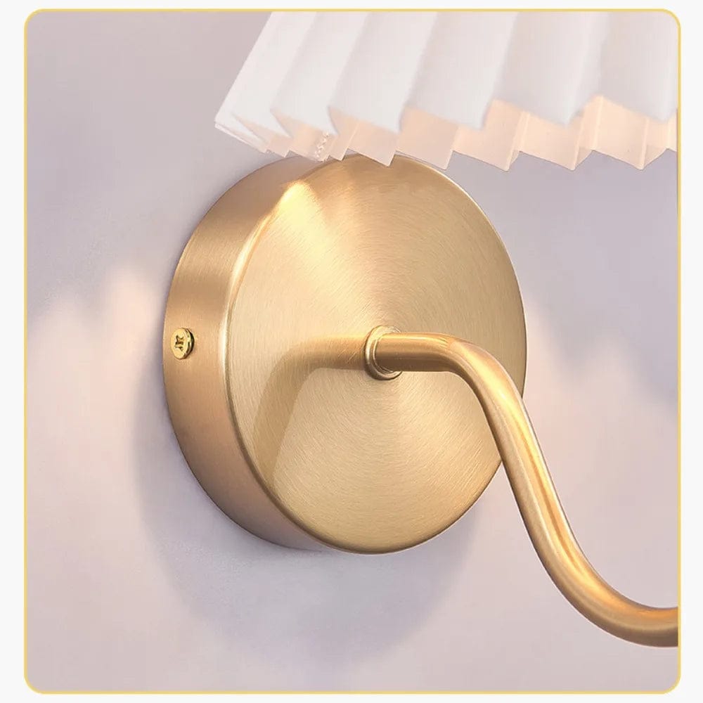 Applique murale rétro en tissu plissé - Style Vintage | Marco Lucetti