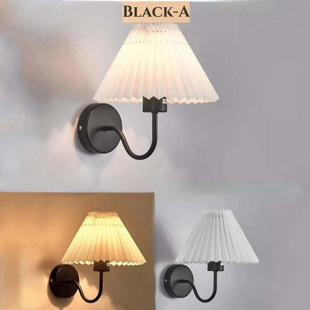 Applique murale rétro en tissu plissé - Style Vintage | Marco Lucetti