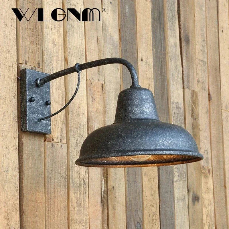 Applique murale rétro étanche en fer - Style Vintage | Marco Lucetti