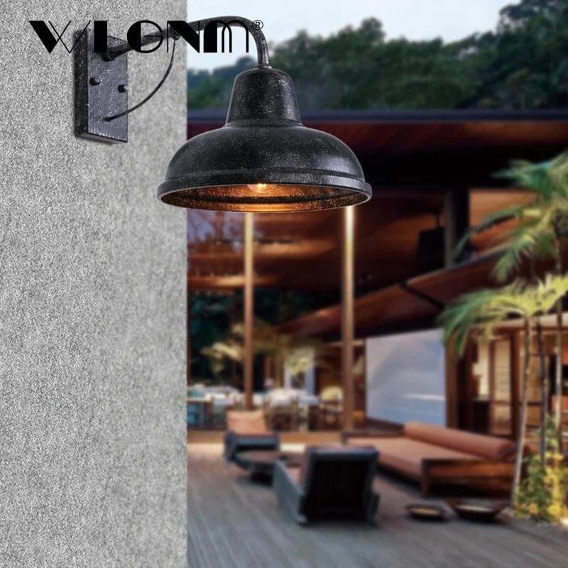 Applique murale rétro étanche en fer - Style Vintage | Marco Lucetti