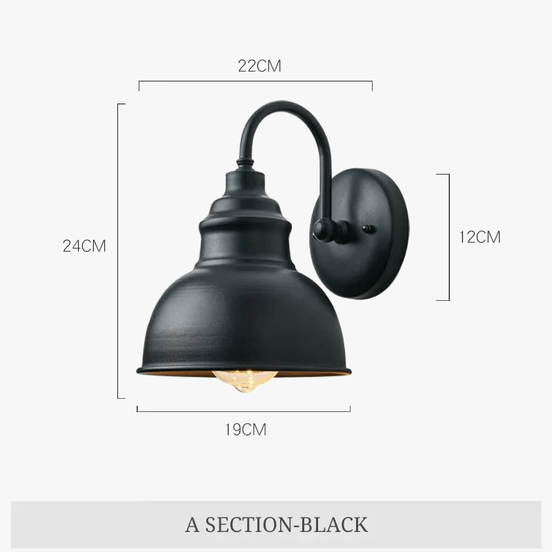 Applique murale rétro étanche pour extérieur - Élégance durable | Marco Lucetti