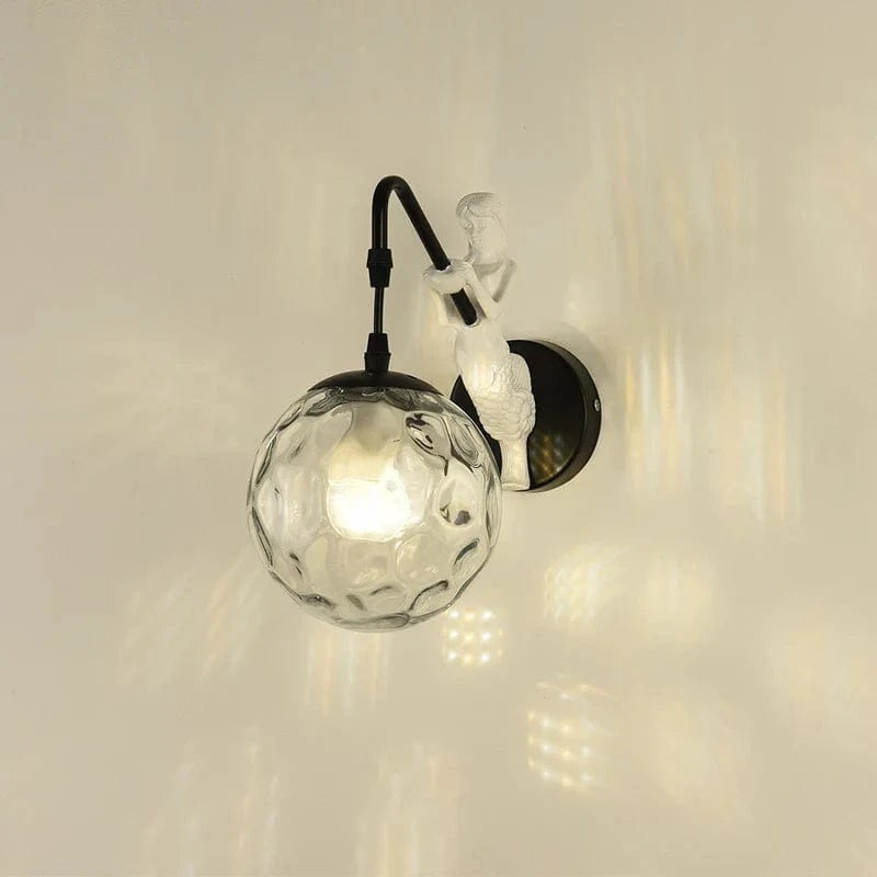 Applique murale rétro européenne "Golden Glass Globe" | Marco Lucetti