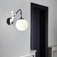 Applique murale rétro européenne "Golden Glass Globe" | Marco Lucetti