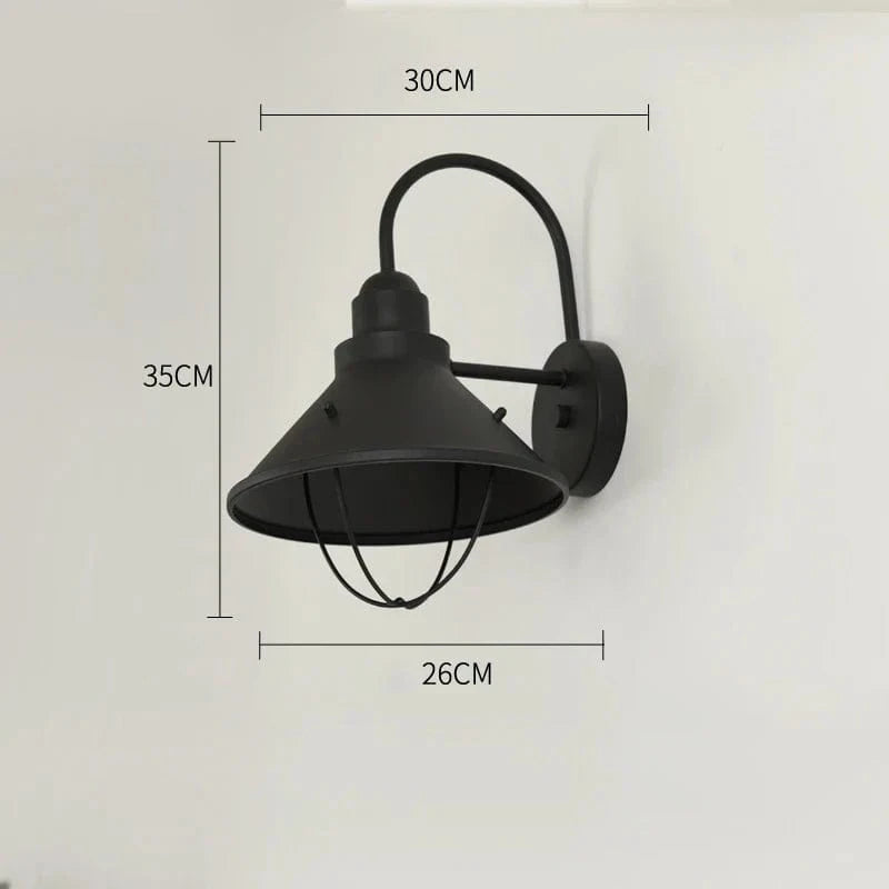 Applique murale rétro extérieure  - Éclairage Vintage | Marco Lucetti Pas d&#39;ampoule