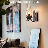 Applique murale rétro industriel en fer avec LED | Marco Lucetti