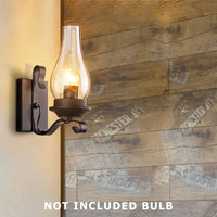 Applique murale rétro industriel en fer avec LED | Marco Lucetti