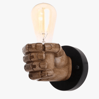 Applique murale rétro industrielle "Poing Créatif" | Marco Lucetti