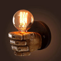 Applique murale rétro industrielle "Poing Créatif" | Marco Lucetti