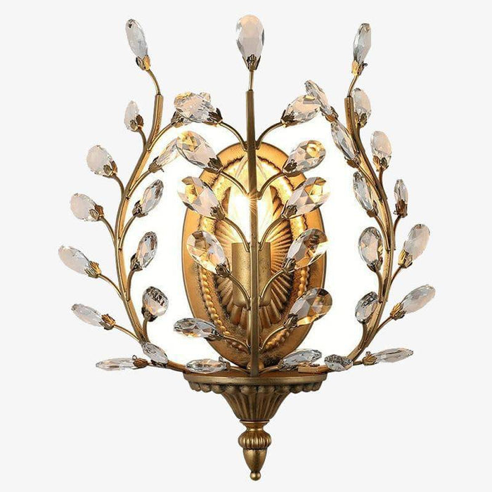 Applique murale rétro LED Bronze Crystal