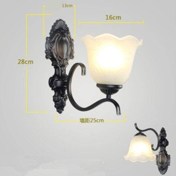 Applique murale rétro LED - Country noir | Marco Lucetti