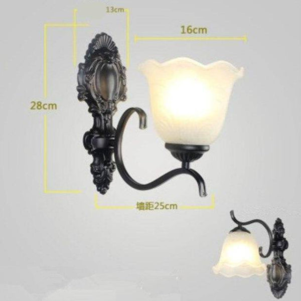 Applique murale rétro LED - Country noir | Marco Lucetti