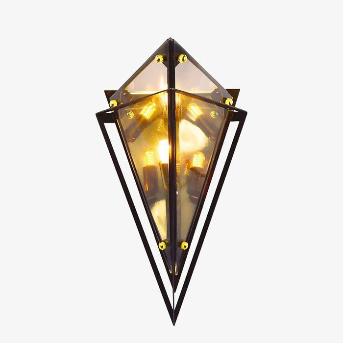 Applique murale rétro LED Klais Smoky Glass | Marco Lucetti Ambré