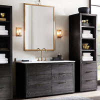 Applique murale rétro LED Moma - Acier et verre | Marco Lucetti