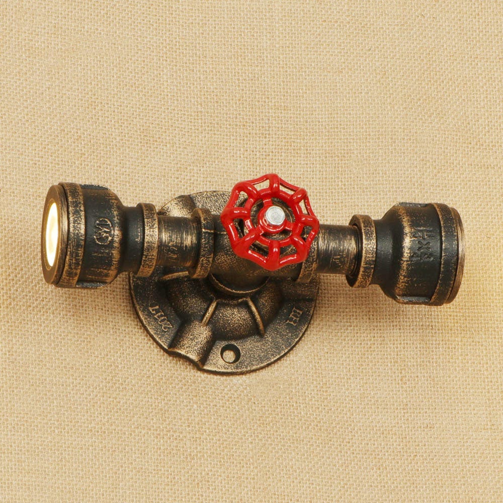 Applique murale rétro LED Tino Metal Pipe Style | Marco Lucetti