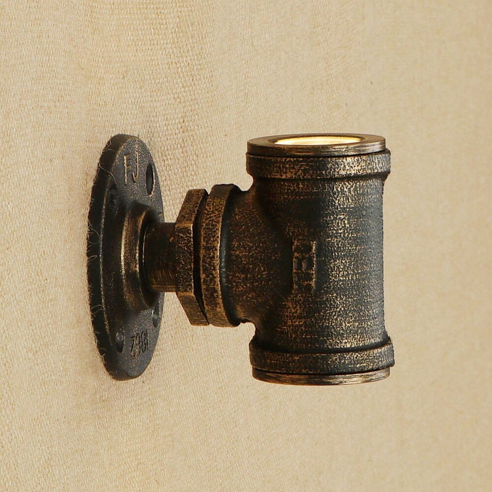 Applique murale rétro LED Tino Metal Pipe Style | Marco Lucetti