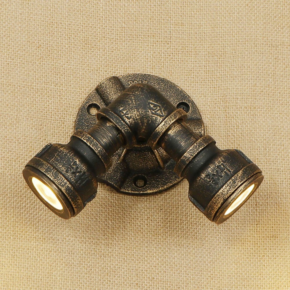 Applique murale rétro LED Tino Metal Pipe Style | Marco Lucetti