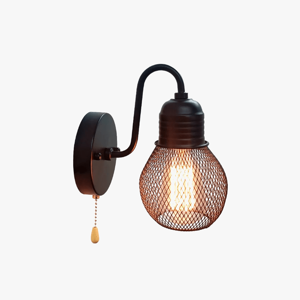 Applique murale rétro loft avec interrupteur - Idéale pour une décoration intérieure tendance | Marco Lucetti Titre par défaut