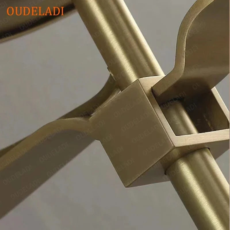 Applique murale rétro nordique en or. | Marco Lucetti Corps en laiton / Sans ampoule