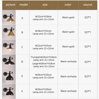 Applique murale rétro pliante télescopique en fer pour lecture | Marco Lucetti