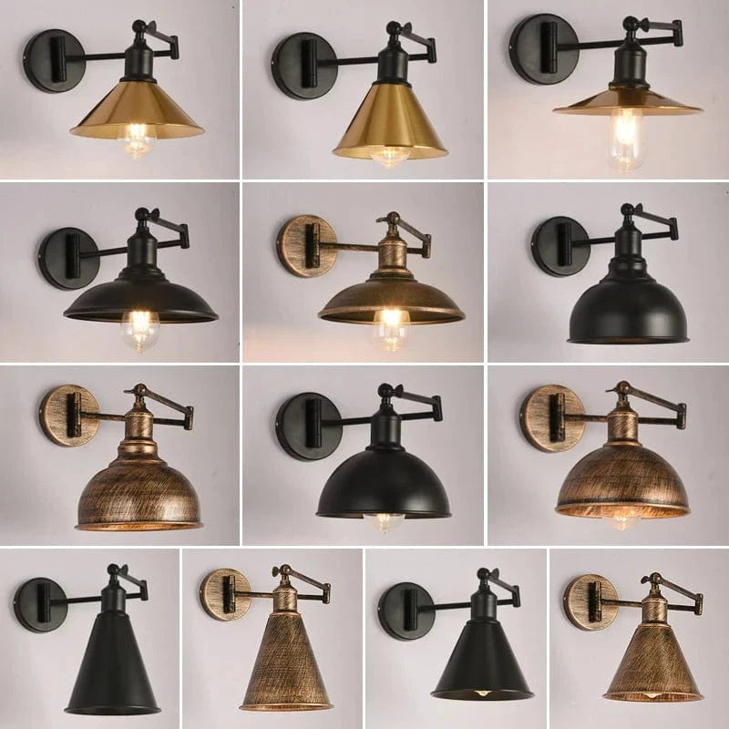 Applique murale rétro pliante télescopique en fer pour lecture | Marco Lucetti