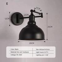 Applique murale rétro pliante télescopique en fer pour lecture | Marco Lucetti H / Lumière chaude