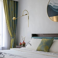 Applique murale rétro rotative G9 - Lampe de chevet élégante, couleur or/noir | Marco Lucetti