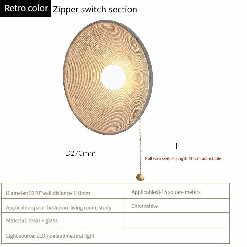 Applique murale rétro Verre/Résine Loft | Marco Lucetti