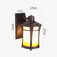 Applique murale rétro vintage imperméable pour intérieur et extérieur - Style Classique | Marco Lucetti Brun / CHINE / Pas d&#39;ampoule E27