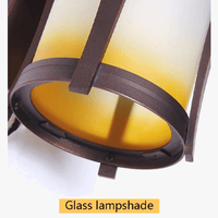 Applique murale rétro vintage imperméable pour intérieur et extérieur - Style Classique | Marco Lucetti Brun / CHINE / Pas d&#39;ampoule E27