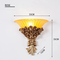 Applique murale romantique rose "Sandyha" en résine européenne créative | Marco Lucetti Rose