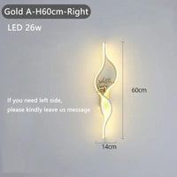 Applique murale ronde design. | Marco Lucetti Or A 60cm Droite / Lumière chaude