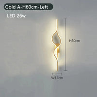 Applique murale ronde design. | Marco Lucetti Or B 60cm Gauche / Lumière chaude