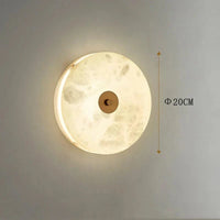 Applique murale ronde en marbre LED pour un éclairage chaleureux et moderne | Marco Lucetti Dia20CM