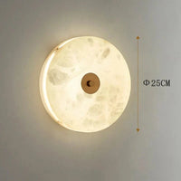 Applique murale ronde en marbre LED pour un éclairage chaleureux et moderne | Marco Lucetti Dia25CM