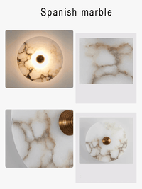 Applique Murale Design Ronde en Marbre pour une Décoration Intérieure Élégante