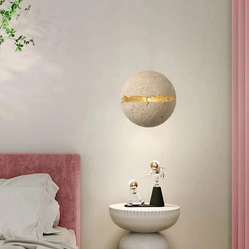 Applique Murale Ronde en Pierre Créative pour Hôtel Bureau Boutique | Marco Lucetti