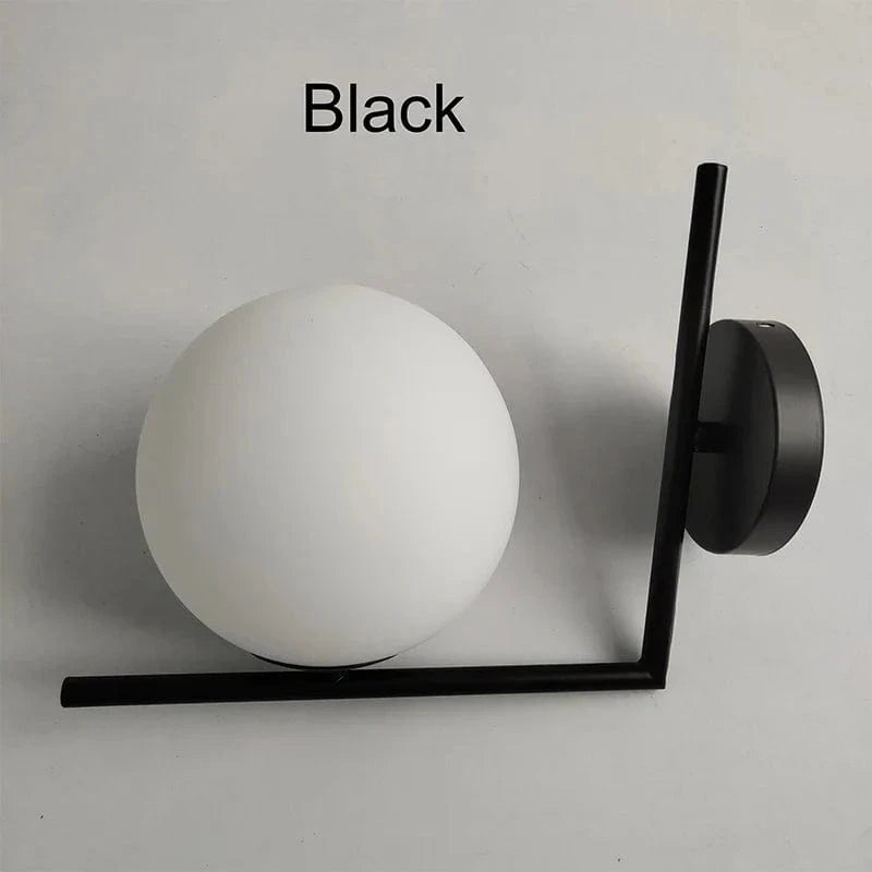 Applique murale ronde en verre design | Marco Lucetti B Noir / Blanc chaud (2700-3500K)