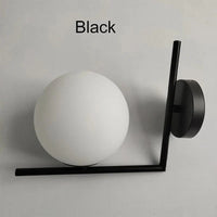 Applique murale ronde en verre design | Marco Lucetti B Noir / Blanc chaud (2700-3500K)