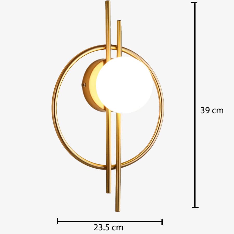 Applique murale ronde Harlow en métal contemporain | Marco Lucetti B / Chaude