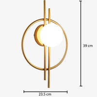 Applique murale ronde Harlow en métal contemporain | Marco Lucetti B / Chaude