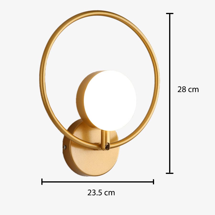 Applique murale ronde Harlow en métal contemporain | Marco Lucetti C / Chaude