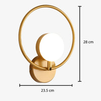 Applique murale ronde Harlow en métal contemporain | Marco Lucetti C / Chaude