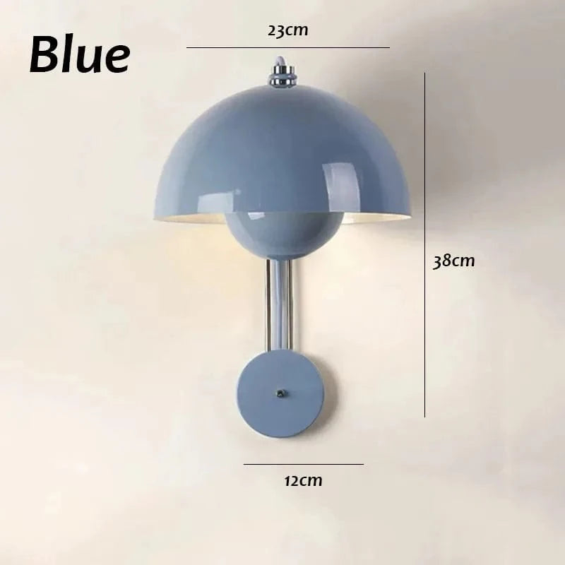 Applique murale ronde LED en couleurs | Marco Lucetti Bleu / Lumière chaude