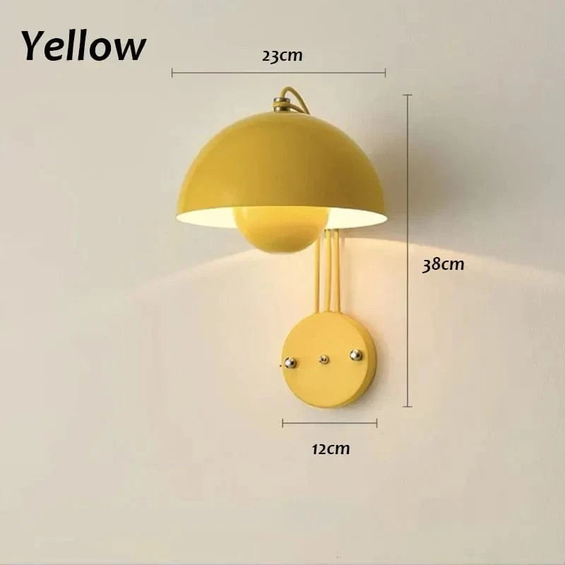 Applique murale ronde LED en couleurs | Marco Lucetti Jaune / Lumière chaude