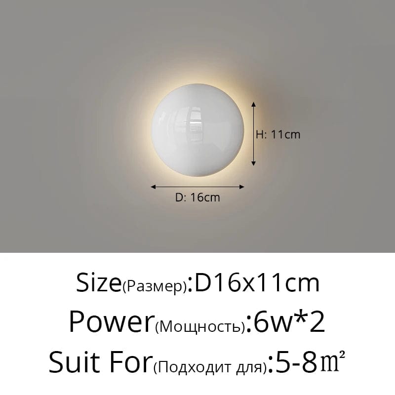 Applique murale ronde minimaliste Bauhaus médiéval. | Marco Lucetti