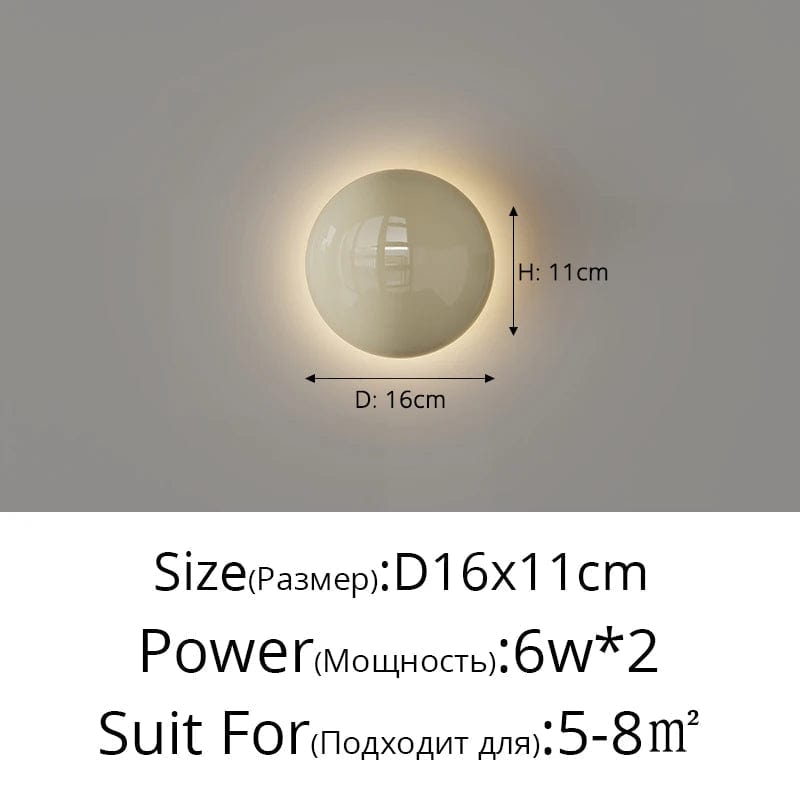 Applique murale ronde minimaliste Bauhaus médiéval. | Marco Lucetti