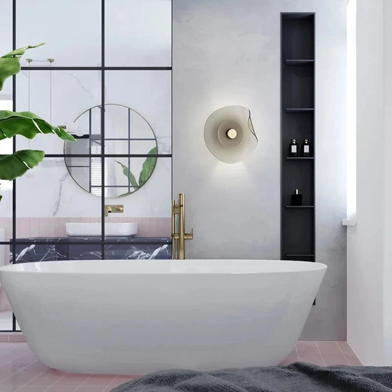 Applique murale ronde - Verre gris tendance | Marco Lucetti