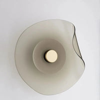 Applique murale ronde - Verre gris tendance | Marco Lucetti 25 cm 1 / Blanc froid